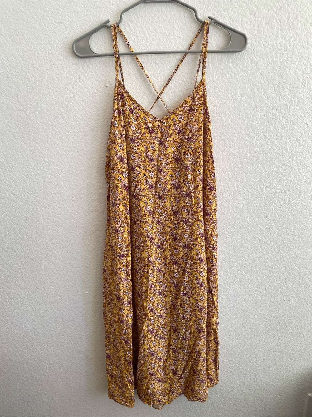 Yellow and Pink Floral Dress